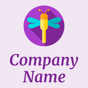 Dragonfly logo on a Blue Chalk background - Dieren/huisdieren