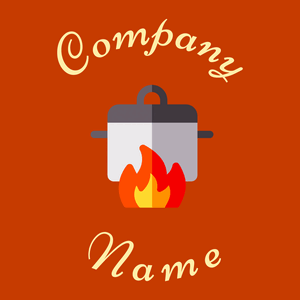 Rice cooker logo on a Tenne (Tawny) background - Alimentos & Bebidas
