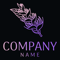 purple gradient branch logo - Fiori