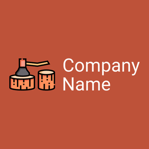 Lumberjack logo on a Grenadier background - Construcción & Herramientas