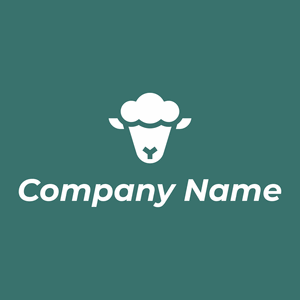 Sheep logo on a Ming background - Agricultura