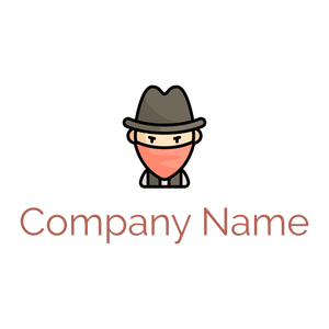 Hat Bandit on a White background - Abstracto