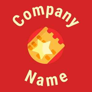 Lottery logo on a Alizarin background - Jogos & Recreação