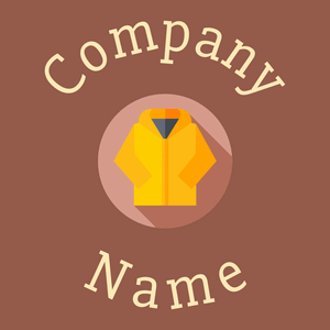 Raincoat logo on a Copper Rust background - Moda & Belleza