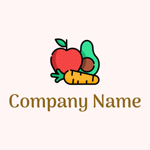 Healthy food logo on a Snow background - Agriculture