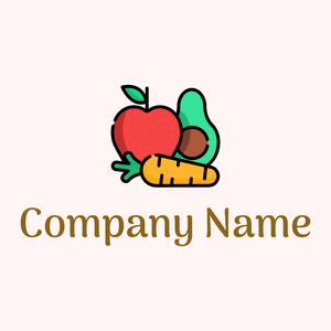 Healthy food logo on a Snow background - Agricultura