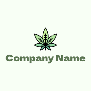 Marijuana on a Honeydew background - Abstracto