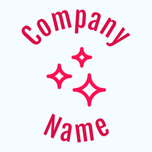 Clean logo on a Alice Blue background - Abstrait