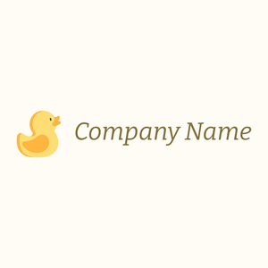 Rubber duck logo on a Floral White background - Bambini & Infanzia