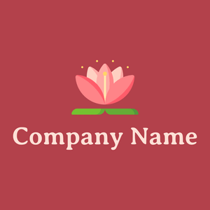 Lotus logo on a Chestnut background - Bloemist