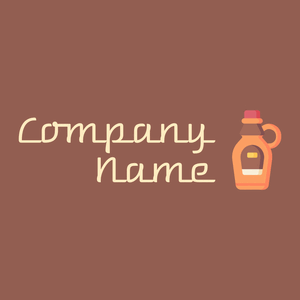 Maple syrup logo on a Spicy Mix background - Alimentos & Bebidas
