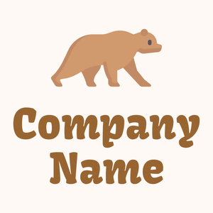 Walking Bear on a Seashell background - Animales & Animales de compañía