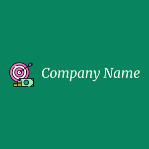 Goal logo on a Pine Green background - Zakelijk & Consulting