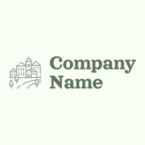 Village logo on a Honeydew background - Abstrait