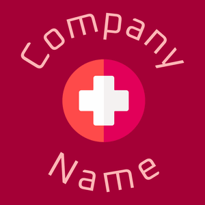 Medicine logo on a Carmine background - Architettura