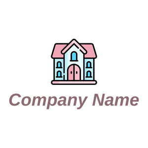Dolls house on a White background - Niños & Guardería