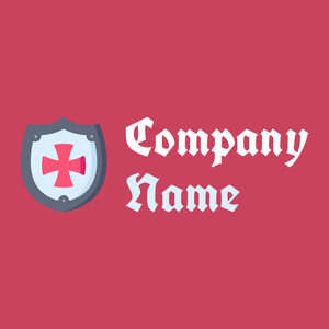 Shield logo on a Mandy background - Política