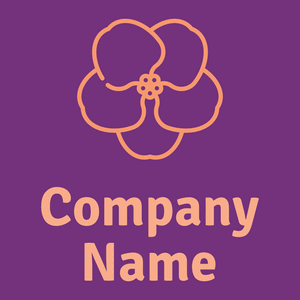 African violet logo on a Seance background - Medio ambiente & Ecología