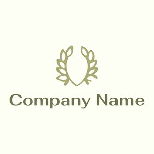 Laurel wreath logo on a pale background - Abstracto