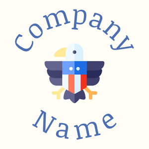 Eagle on a Floral White background - Politica
