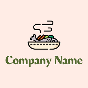 Steamed fish on a Misty Rose background - Dieren/huisdieren