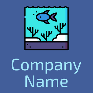 Underwater logo on a Mariner background - Animali & Cuccioli