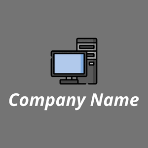 Pc logo on a Empress background - Computadora