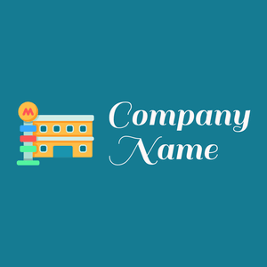 Motel logo on a Deep Sea background - Viagens & Hotel