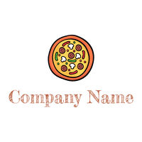 Pizza logo on a White background - Comida & Bebida