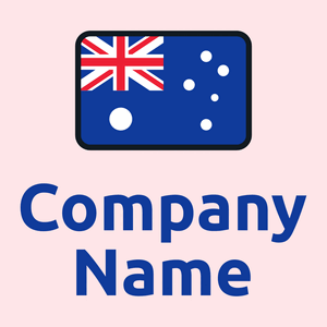 Australia on a Misty Rose background - Abstrait