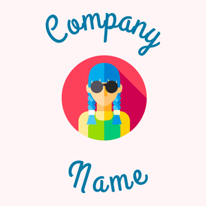 Hipster logo on a Snow background - Fashion & Beauty