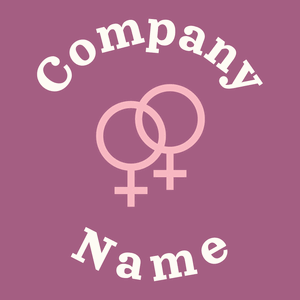 Lesbian logo on a Tapestry background - Partnervermittlung