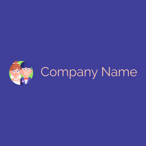 Wedding logo on a Blue Gem background - Moda & Belleza