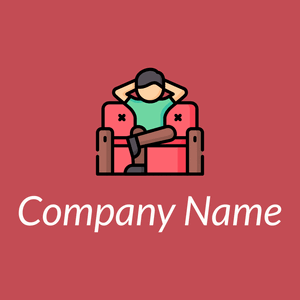 Convenient logo on a Fuzzy Wuzzy Brown background - Abstracto