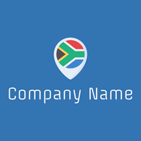 South africa on a Lochmara background - Caridade & Empresas Sem Fins Lucrativos