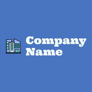 Apartment logo on a Havelock Blue background - Costruzioni & Strumenti