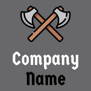 Axes logo on a Dolphin background - Construcción & Herramientas