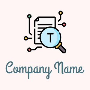 Text mining logo on a Snow background - Handel & Beratung