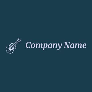 Guitar logo on a Regal Blue background - Entretenimento & Artes