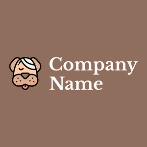 Dog logo on a Beaver background - Hospital & Farmácia