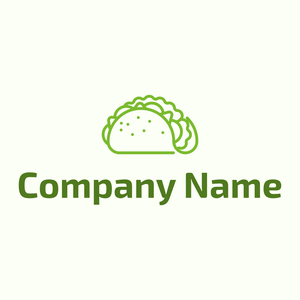 Taco logo on a Ivory background - Abstrato