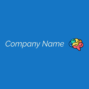 Brain logo on a Denim background - Medicina & Farmacia