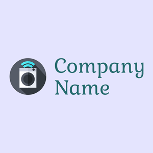 Washing machine logo on a Ghost White background - Limpeza & Manutenção