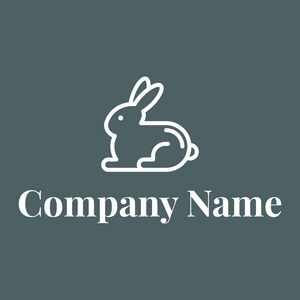 Rabbit logo on a Fiord background - Tiere & Haustiere