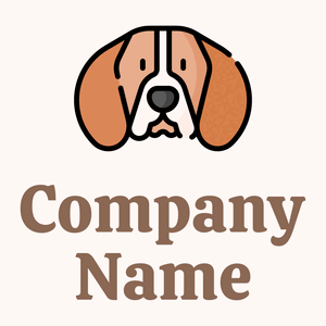 Beagle on a Seashell background - Dieren/huisdieren