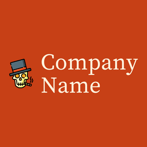 Skull logo on a Harley Davidson Orange background - Categorieën
