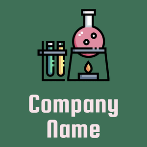Laboratory logo on a Stromboli background - Indústrias