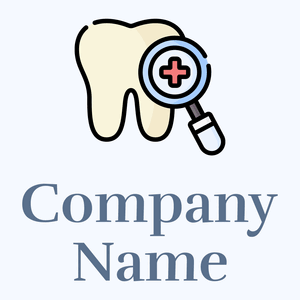 Off Yellow Dental checkup on a Alice Blue background - Médicale & Pharmaceutique