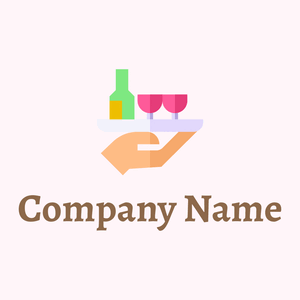 Waiter on a Lavender Blush background - Eten & Drinken