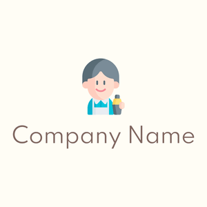Light Slate Grey Bartender on a Floral White background - Nourriture & Boisson